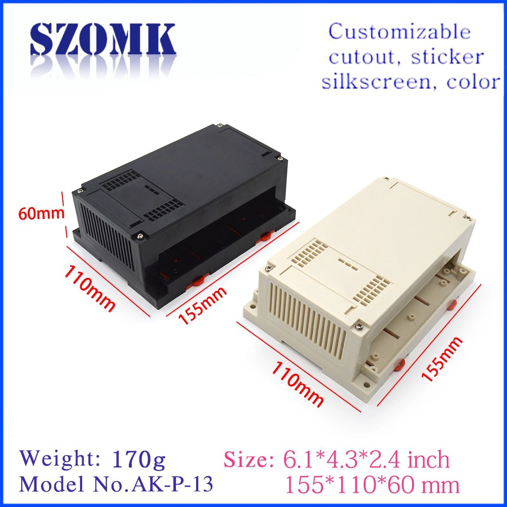 New arrival plastic plastic project box DIN / AK-P-13 plastic guide rail