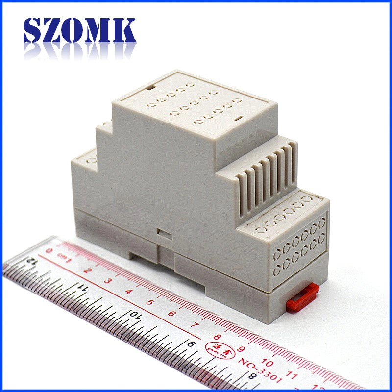 Nieuwe ontwerp ABS plastic behuizing voor PCB ontwerp instrument aansluitdoos AK-DR-38 90 * 62 * 35mm