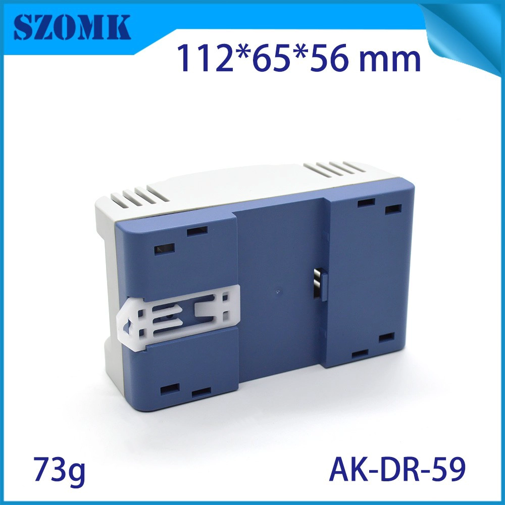 New design smart ABS plastic din rail industrial control enclosure AK-DR-59