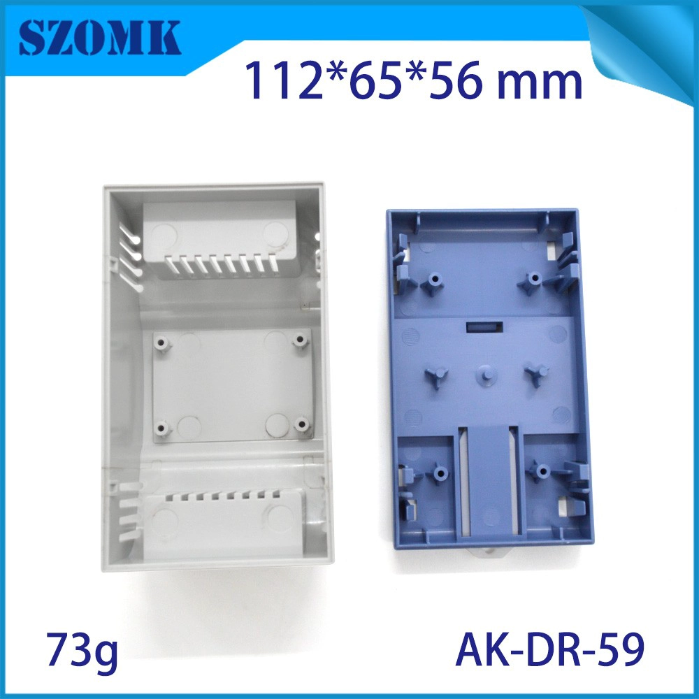 New design smart ABS plastic din rail industrial control enclosure AK-DR-59