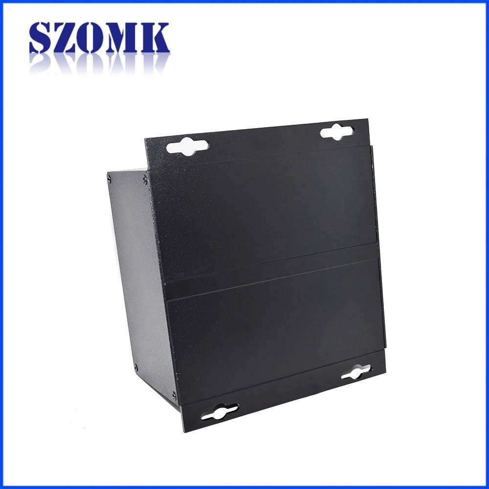 OEM Custom Aluminum Extrusion Enclosure Storage Box with Side Covers AK-C-A46b 130*150*72mm