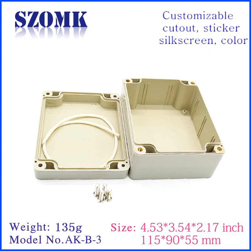 Outdoor electrical junction box plastic pcb board case desktop platic enclosure 115 * 90 * 55MM SZOMK RITA