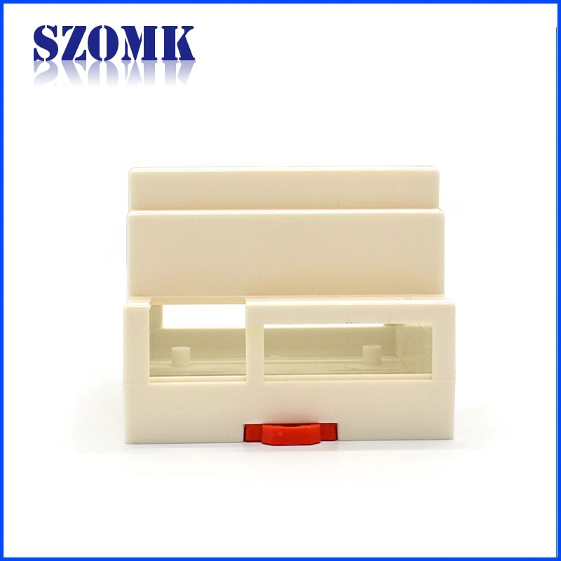 wall mounting din rail plastic electronic project enclosure , AK-DR-31, 93*72*59mm