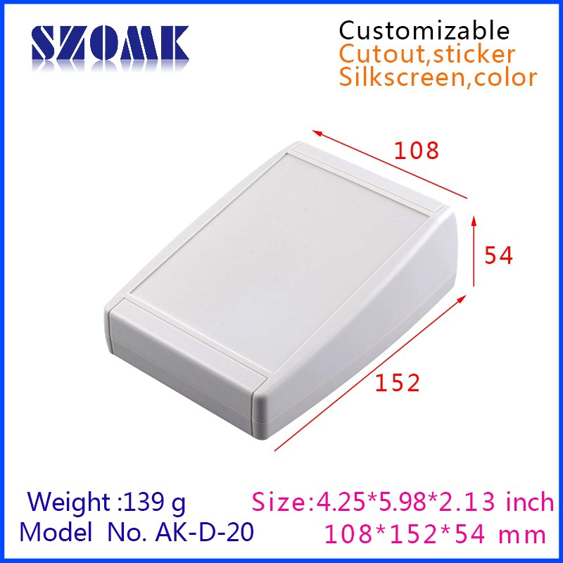 Plastic Abs Material Desktop Enclosure AK-D-20 ,108x152x54mm