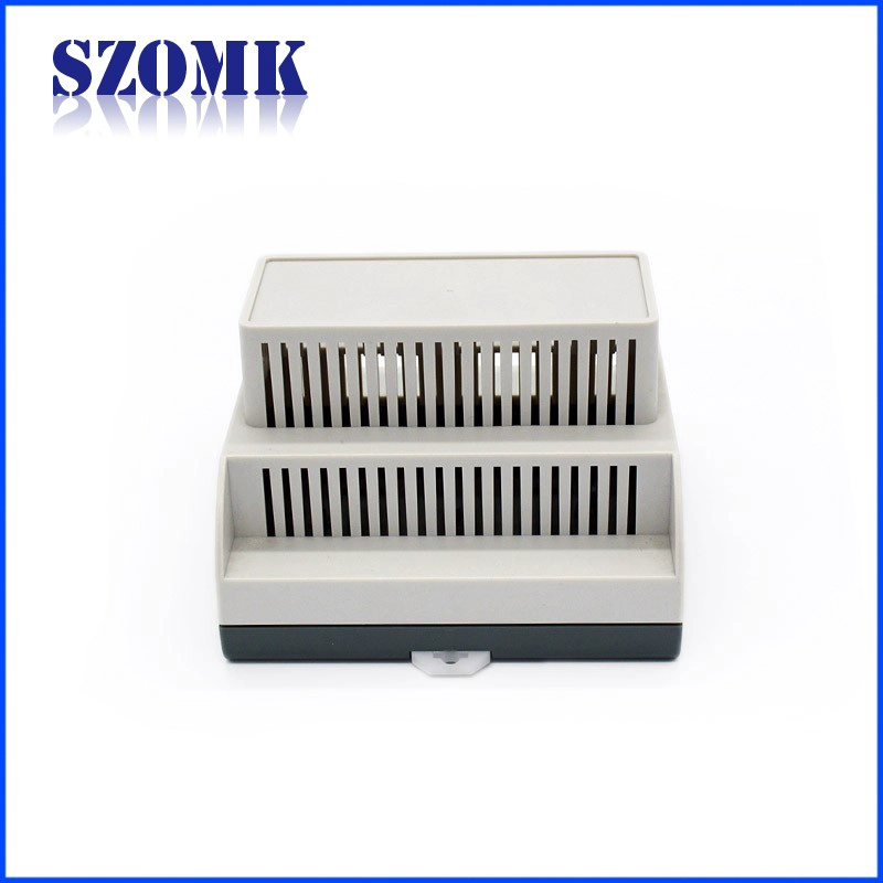 البلاستيك الدين السكك الحديدية الضميمة ABS المواد PLC صندوق التحكم AK8009 111 * 108 * 74mm