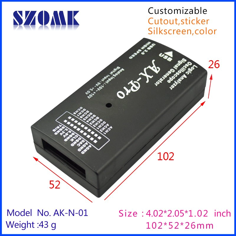 Plastic Enclosure Box electronics Non-standard case AK-N-01/ 102x52x26mm