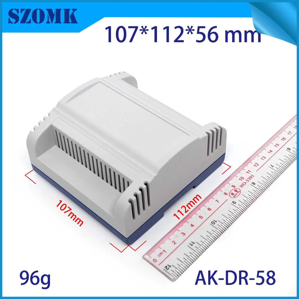 Plastic din rail electrical project box instrument box AK-DR-58
