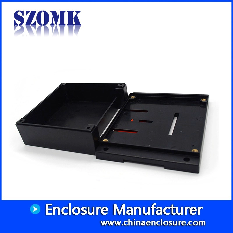 Plastic din rail enclosure PCB board junction box with terminal blocks AK-P-03 115*90*40mm