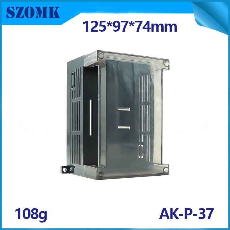 Plastic din rail enclosure project box plc distribution enclosure AK-P-37