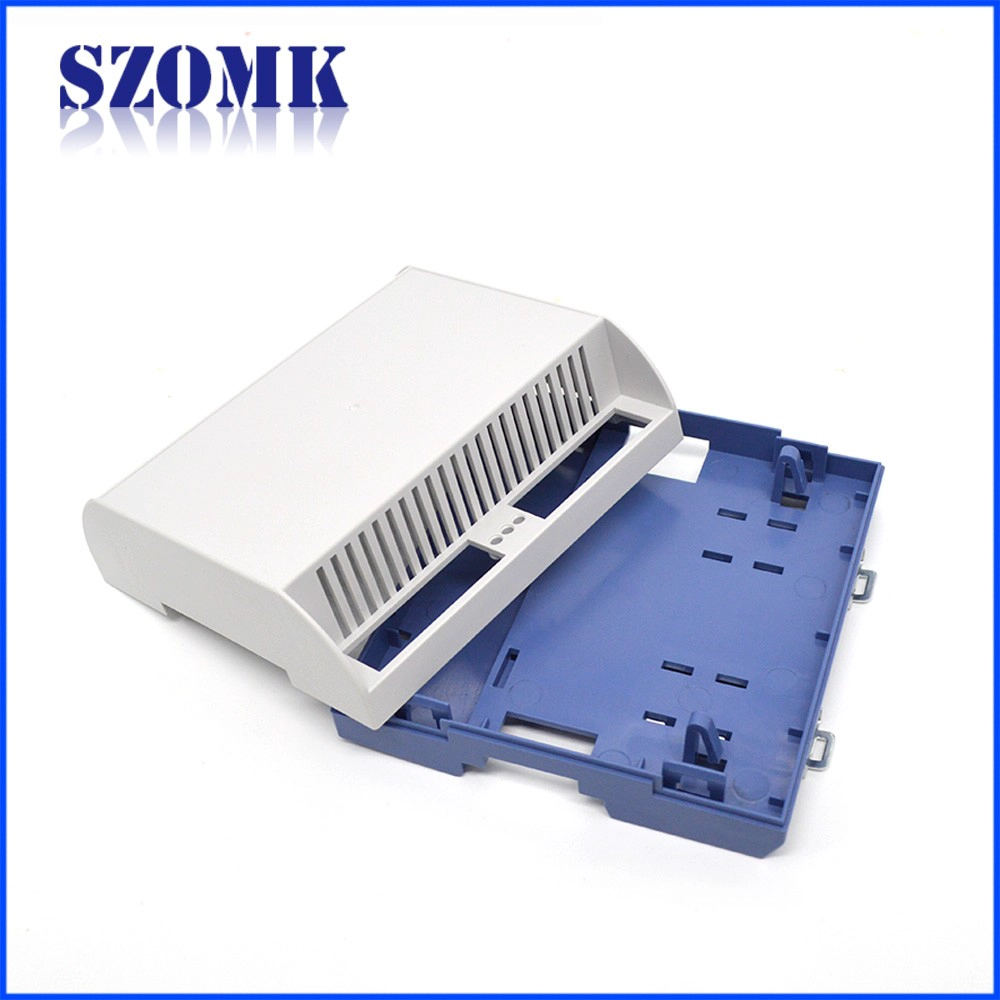 Plastic electronics din rail enclosure for pcb housing PLC device junction box AK-DR-60 120*110*51