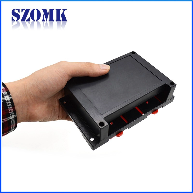 Caja industrial plástica vendedora caliente del carril del din para el proyecto electrónico con 145 * 90 * 40 AK-P-08