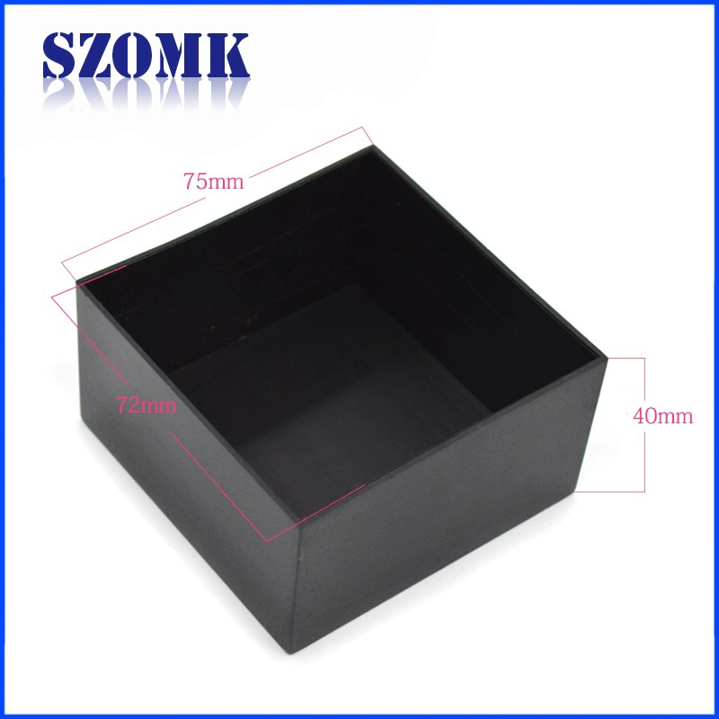 Plastic plastic standaard technisch behuizing containers Electrical Equipment PCB ontwerp behuizing / AK-S-112/75 * 75 * 40MM
