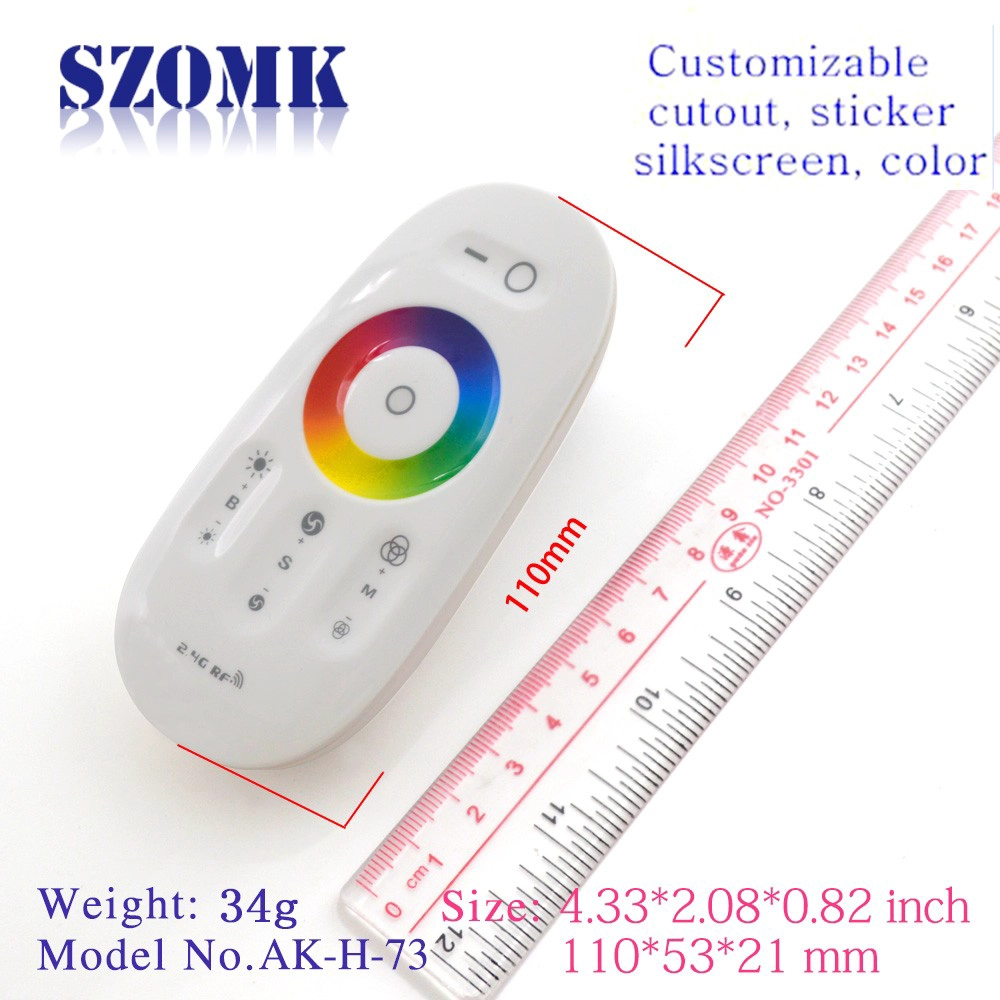 Controlador RGB Montado en la pared Gabinete de plástico Controlador de LED Carcasa remota / AK-H-73/110 * 53 * 21mm