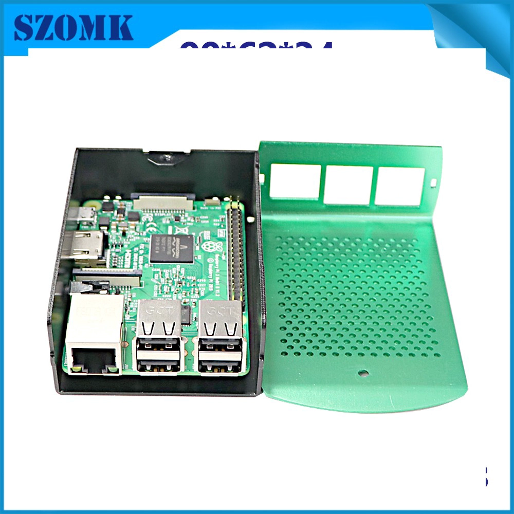 覆盆子PI 4护甲箱Labist入门套件3 B +带风扇3B +金属散热器铝铝桌面Retroflag Megapi RPI AK-RS-03