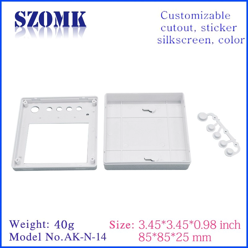 Caja de plástico ABS SZOMK AK-N-14 85x85x25mm