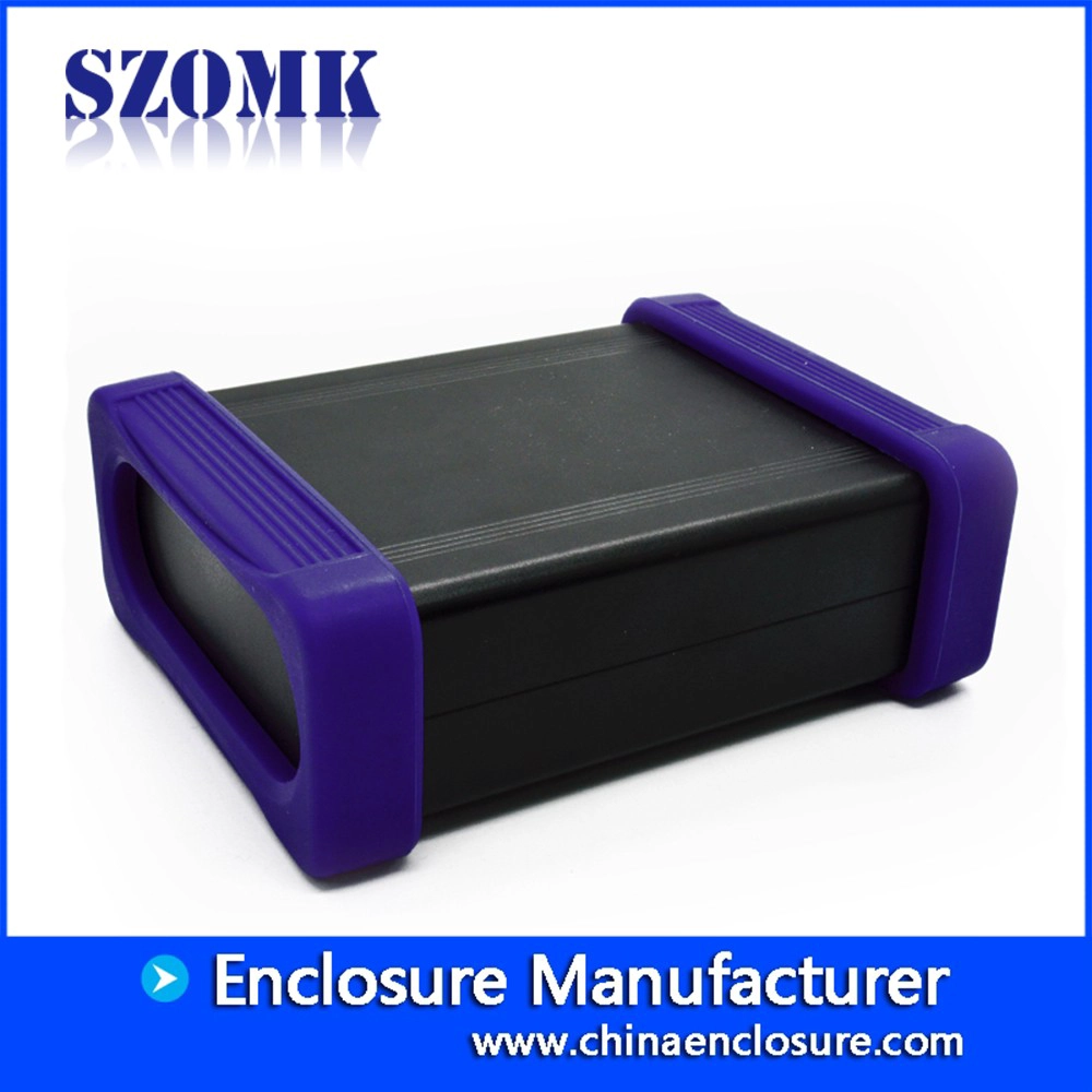 SZOMK Aluminum extruded enclosure for electronics with rubber for PCB AK-C-C72 38*88*110mm
