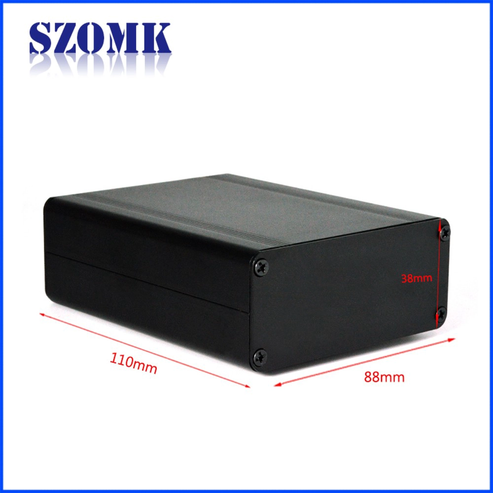 SZOMK Aluminum extruded enclosure for electronics with rubber for PCB AK-C-C72 38*88*110mm