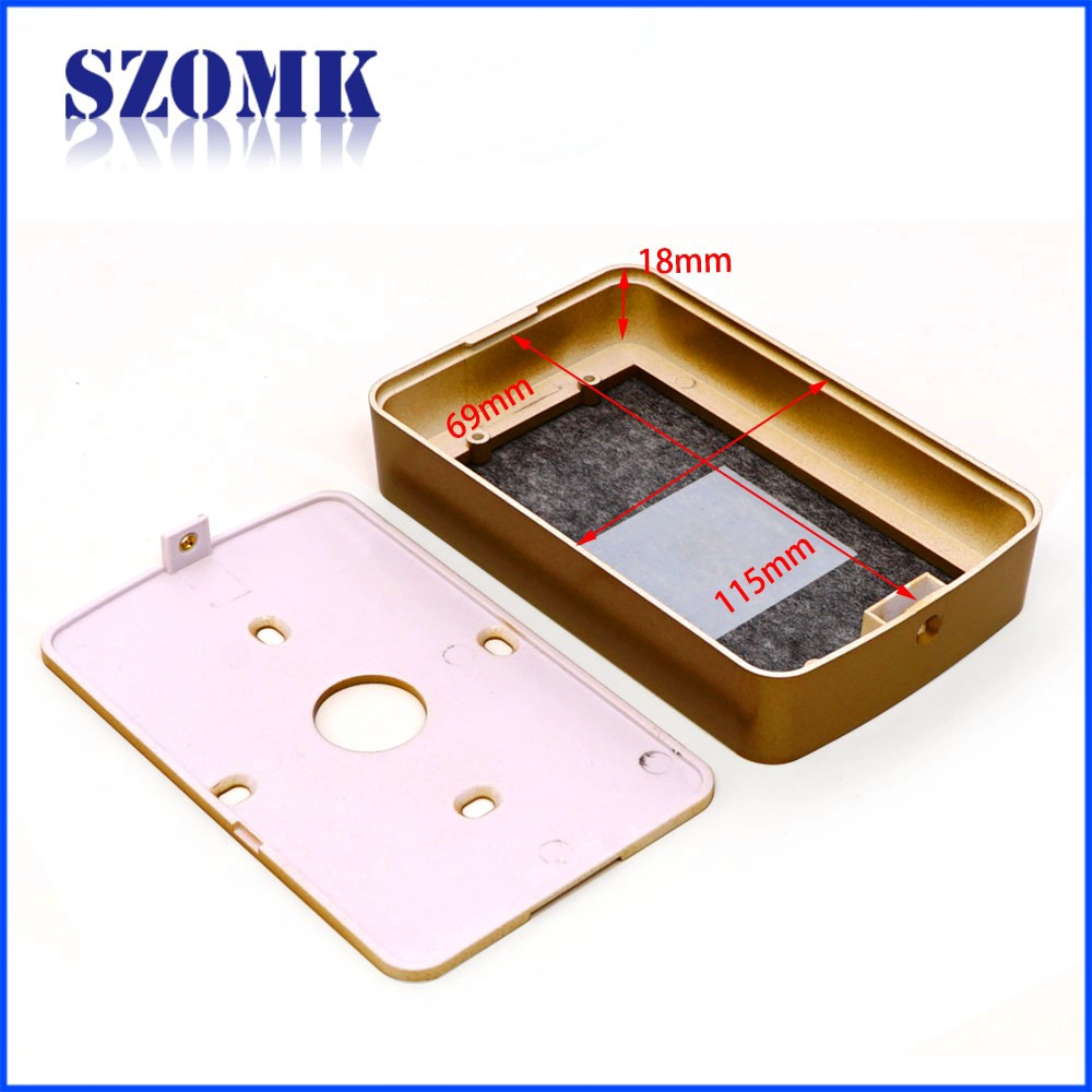 Boîtier en plastique RFID de boîte de jonction en plastique d'abs abs fait sur commande de SZOMK IP54 pour le lecteur de cartes AK-R-160 118 * 75 * 22mm