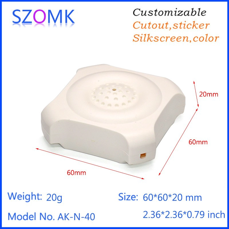 SZOMK Different types of electronic design electronic sensor housings customized for housing humidity / temperature / smoke detectors