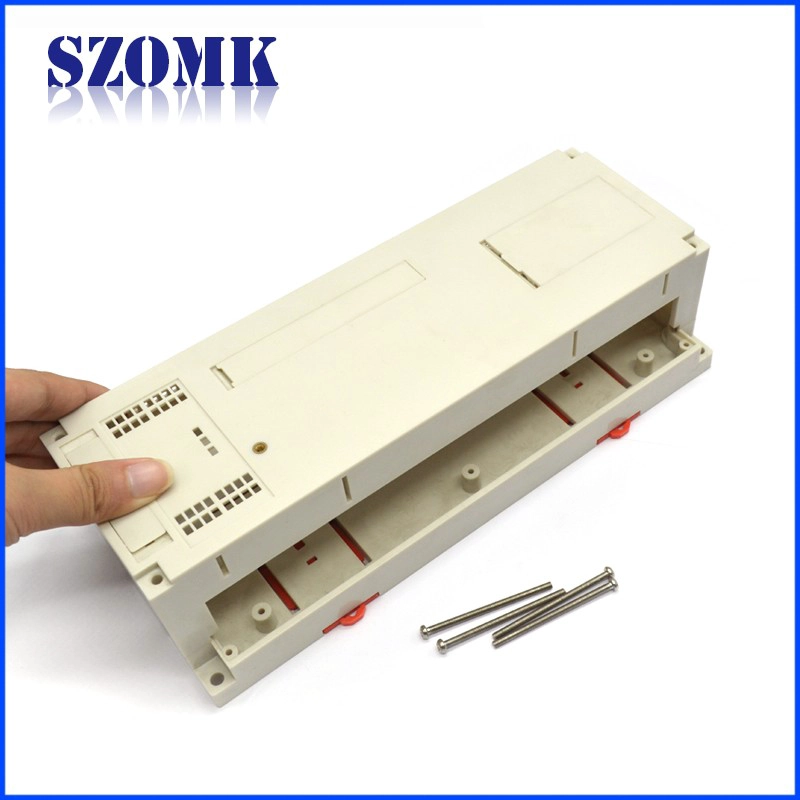 SZOMK Din Rail Electronic Enclosure Project Box Plastic PLC Instrument Case Box AK-P-22 / AK-P-22