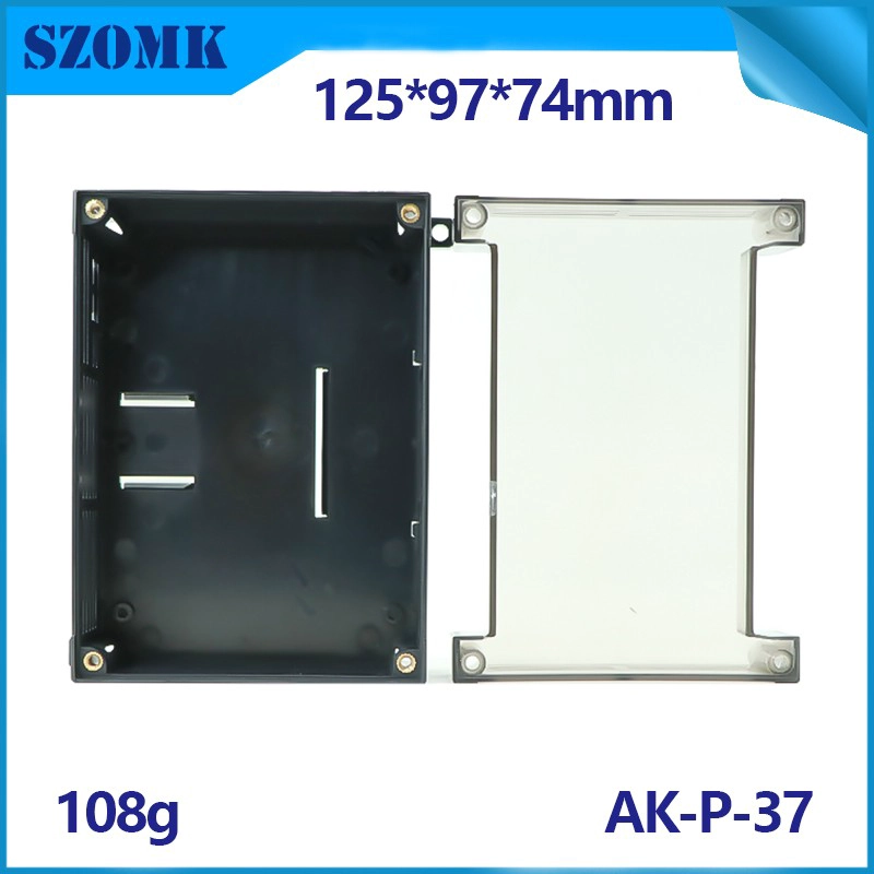 Caja de control de riel DIN SZOMK Caja de tapa transparente AK-P-37 125 * 90 * 72mm