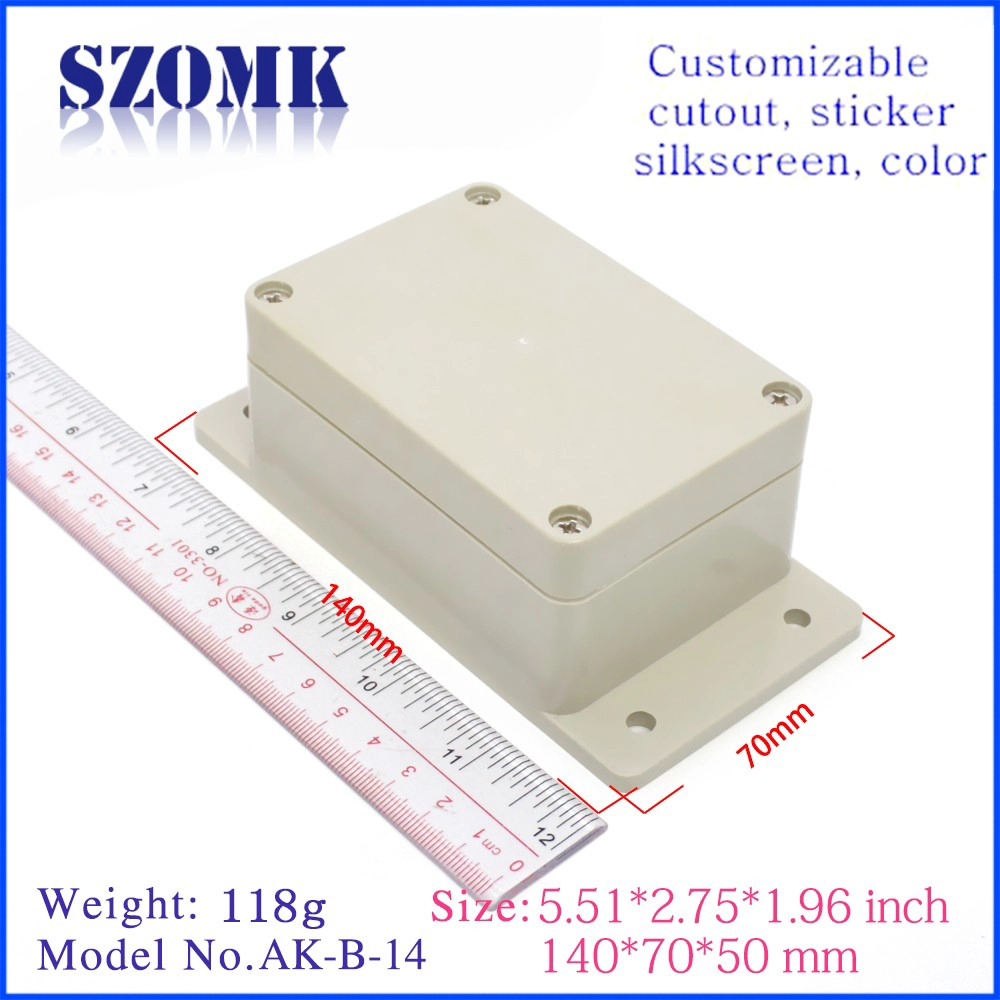 SZOMK IP65 waterproof junction box for external cable connections AK-B-14 140*70*50mm