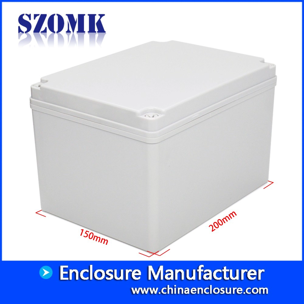 SZOMK IP66制造商定制的印刷塑料盒,用于PCB板湿度传感器外壳接线柱Abs开关盒200 * 150 * 130 mm / AK-AG-28