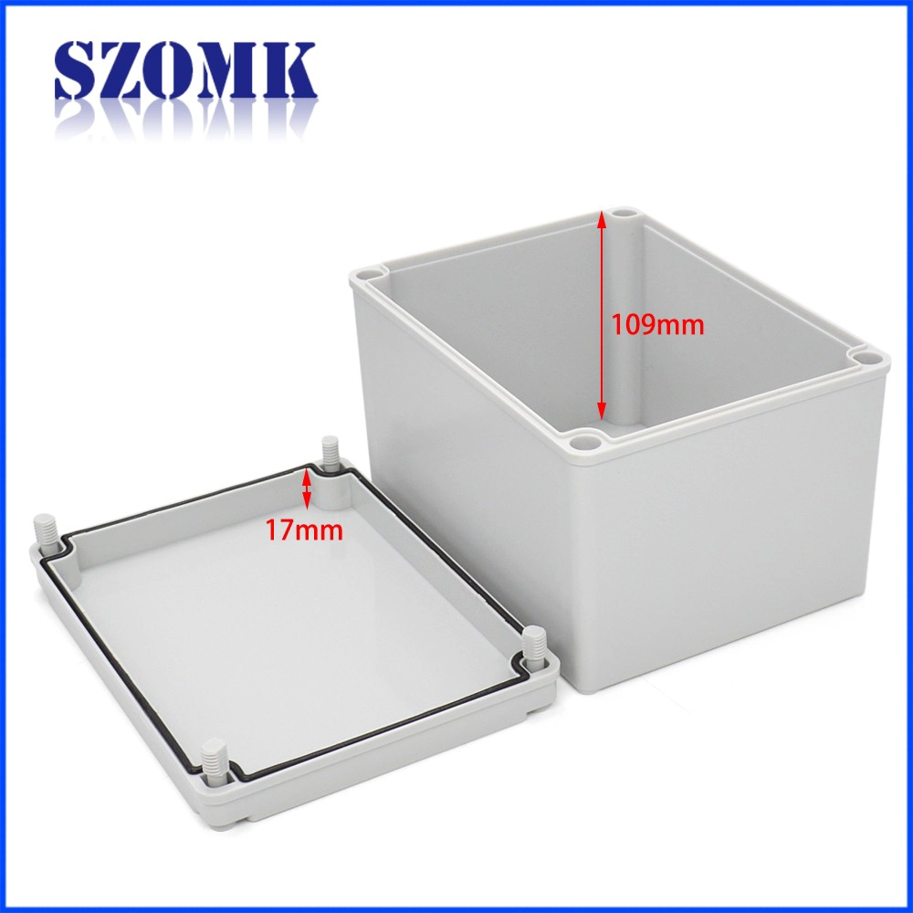SZOMK IP66制造商定制的印刷塑料盒,用于PCB板湿度传感器外壳接线柱Abs开关盒200 * 150 * 130 mm / AK-AG-28