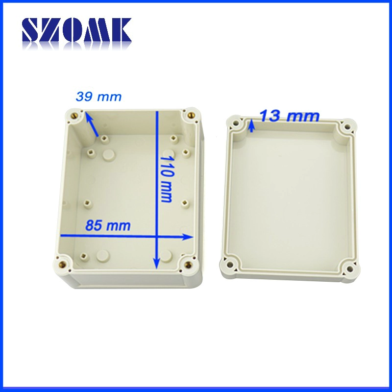SZOMK IP68 waterproof enclosure abs plastic box for camera and GPS AK-10515-A1 119*94*60mm