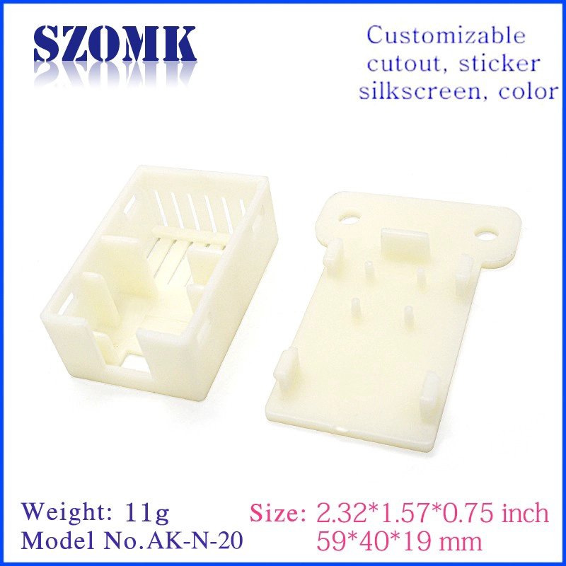 SZOMK OEMエンクロージャーPCB AK-N-20 59x40x19mmの小さなABSプラスチックボックス電子ジャンクションボックス