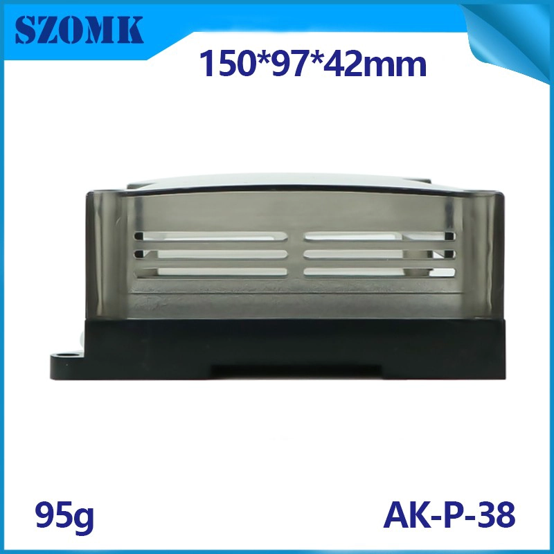 Caja de control de Szomk PLC Tapa transparente para PCB y bloques de terminales AK-P-38 150 * 90 * 40mm