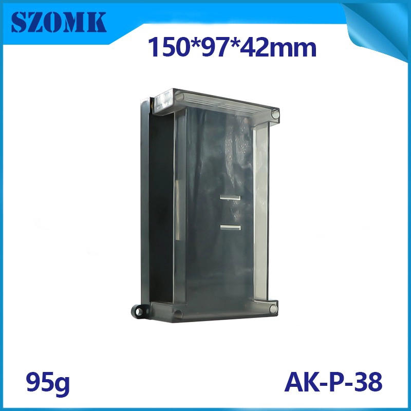 Caja de control de Szomk PLC Tapa transparente para PCB y bloques de terminales AK-P-38 150 * 90 * 40mm