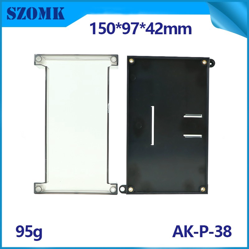 Caja de control de Szomk PLC Tapa transparente para PCB y bloques de terminales AK-P-38 150 * 90 * 40mm
