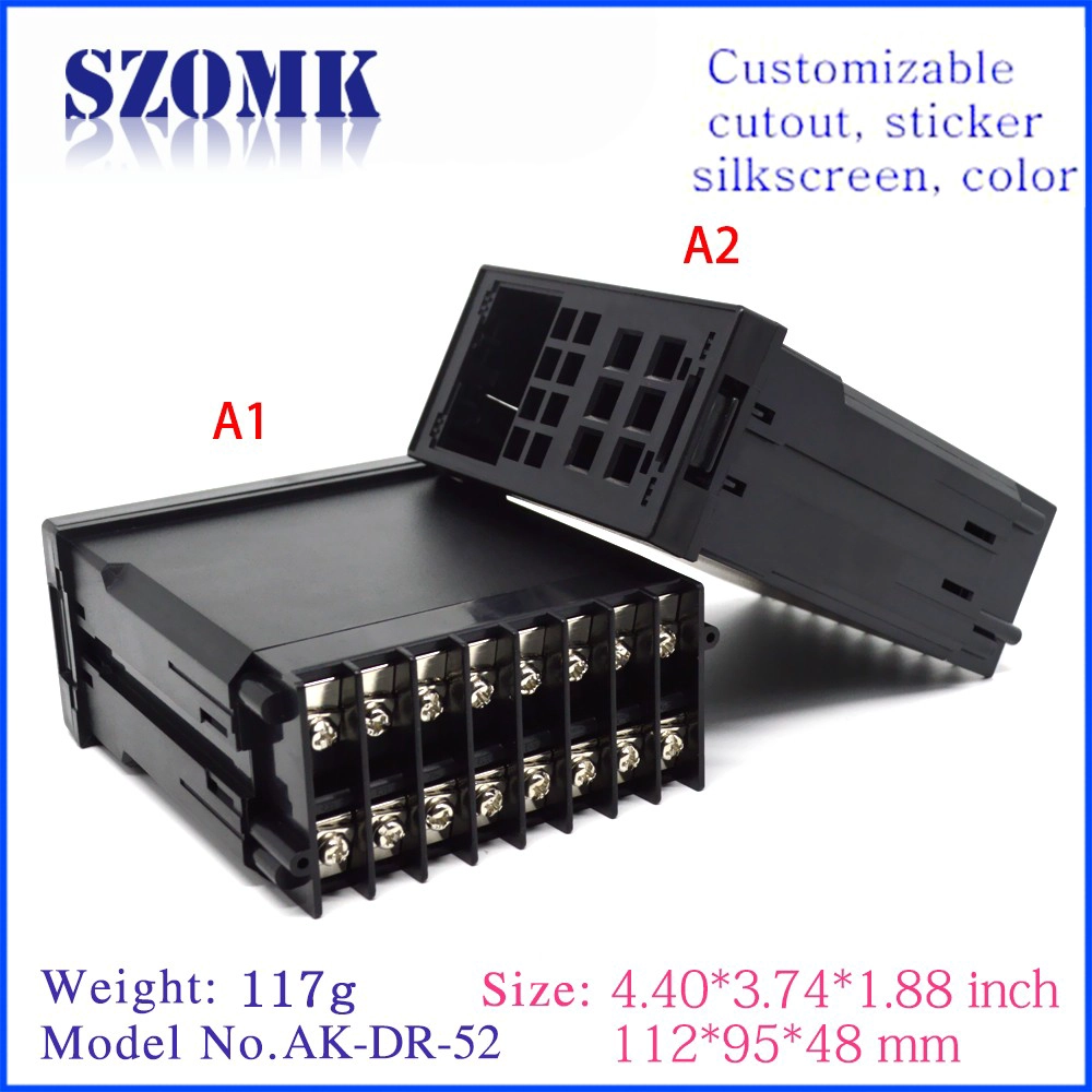 SZOMK Contenedor de plástico fuerte Whosale Cajas de plástico Apilamiento Caja de la industria proveedor AK-DR-52 112 * 95 * 48mm