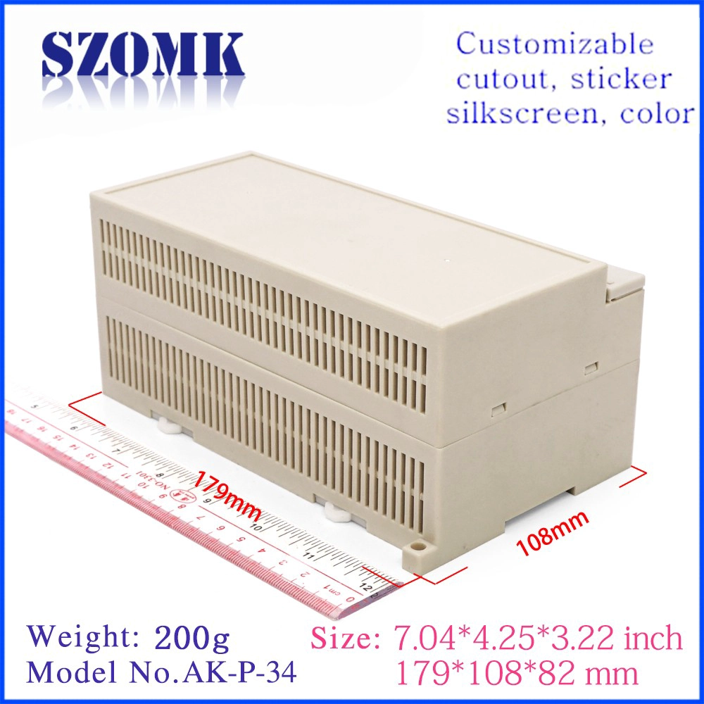 SZOMK abs plastic enclosure PCB board holder junction box for electronics AK-P-34 300x110x60mm