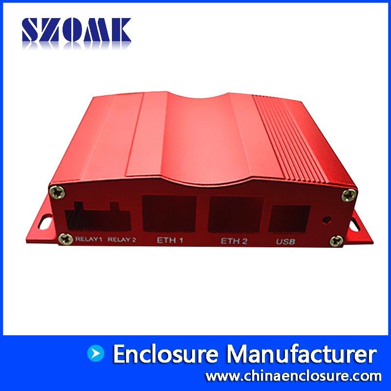 China SZOMK aluminium extruded enclosure custom size AK-C-A3 29*129*80mm manufacturer