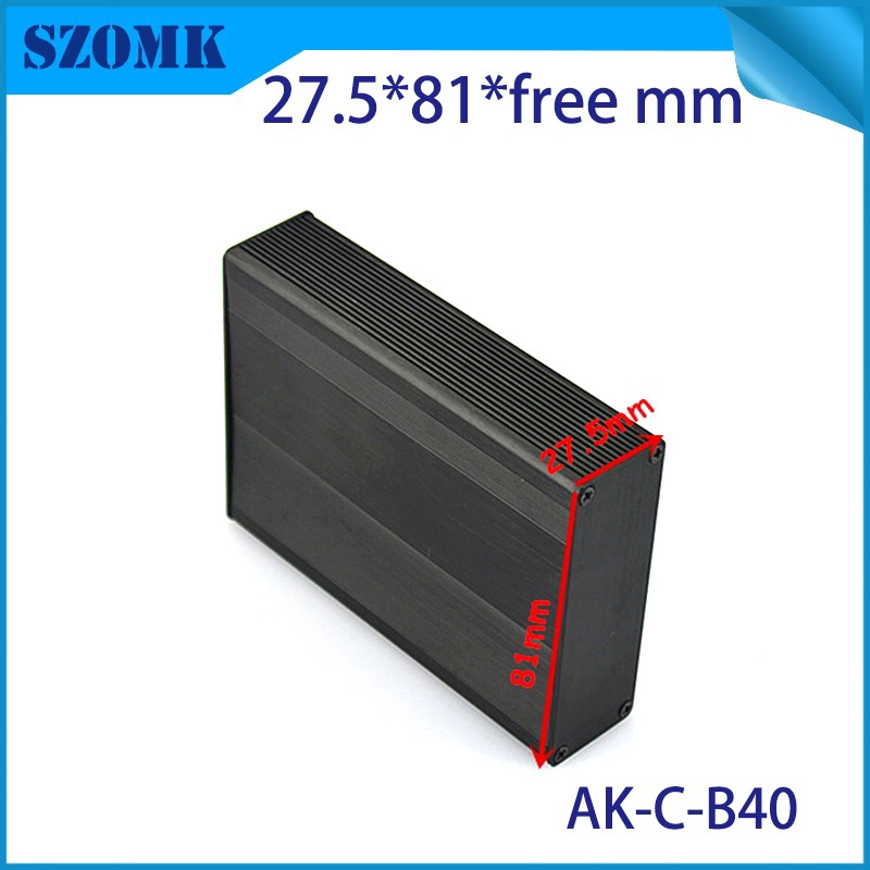 SZOMK aluminumrack enclosure electronic junction box amplifier profile metal case housing for industrial project AK-C-U1 132*445*300mm