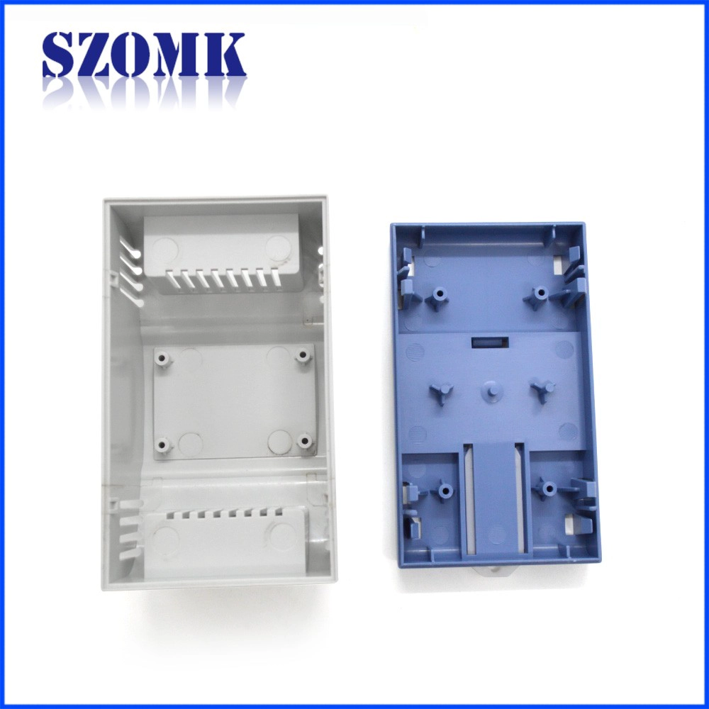 SZOMK custom din rail enclosure electronic distribution box pcb board holder housing for industrial control AK-DR-59 112*65*56mm