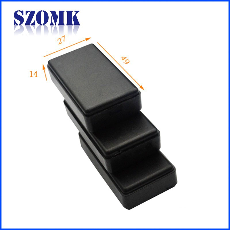SZOMK electronic abs plastic enclosure electrical distribution box for temperature and humidity sensor AK-S-34 14*27*49mm