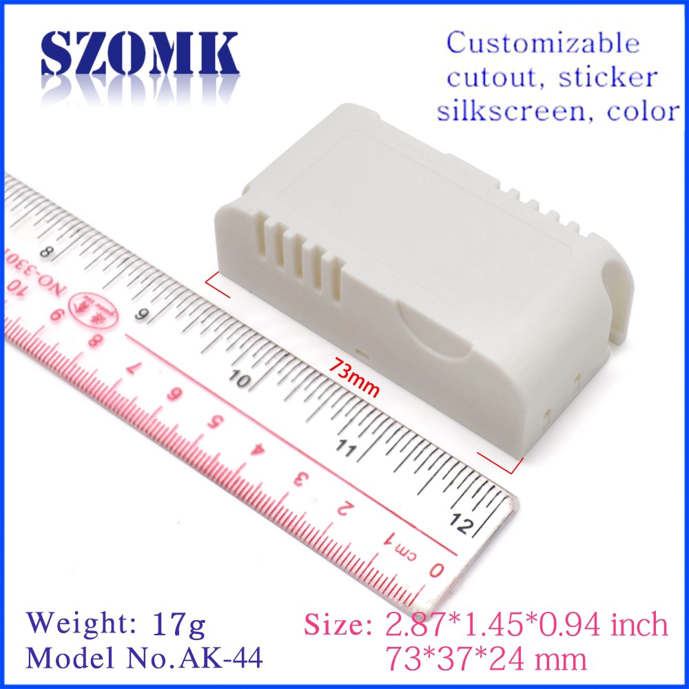 SZOMK guangdong supplier plastic controller housing box LED power supplier size 73*37*24mm
