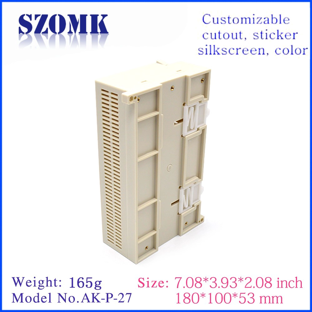 SZOMKエレクトロニクス用高品質DINレールエンクロージャボックスAK-P-27 180 * 100 * 53mm