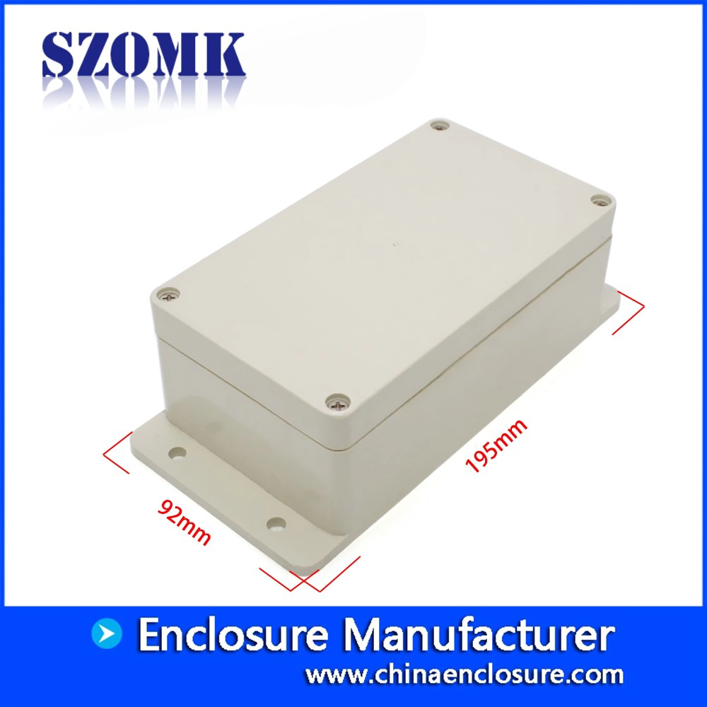 SZOMK ip65waterproof outdoor electrical junction box for pcb AK-B-12 195*92*61mm