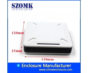 SZOMK new desgin plastic enclosure WIFI Box electronics network case AK-NW-05 120 * 120 * 25 mm