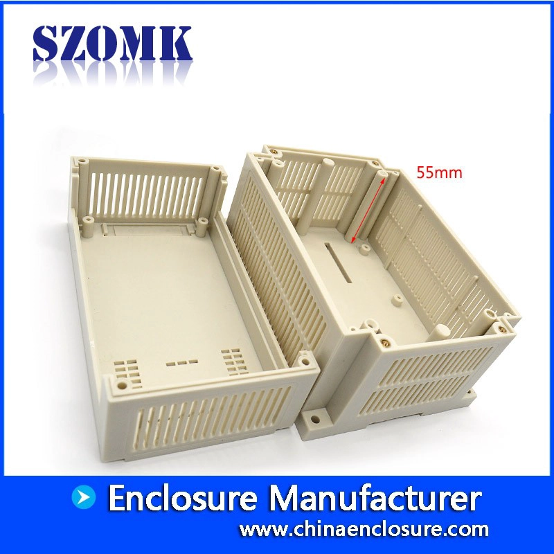 SZOMK new plc din rail plastic enclosure small plastic control box with terminal block