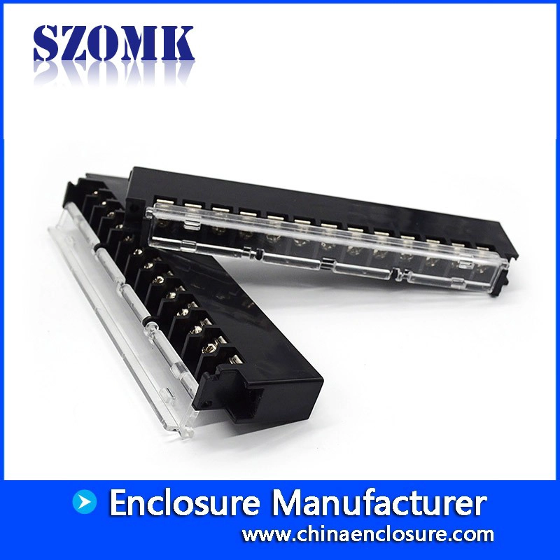 SZOMK new plc din rail plastic enclosure small plastic control box with terminal block
