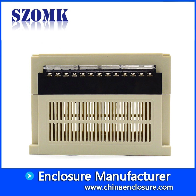 SZOMK new plc din rail plastic enclosure small plastic control box with terminal block