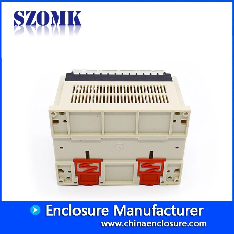 SZOMK new plc din rail plastic enclosure small plastic control box with terminal block