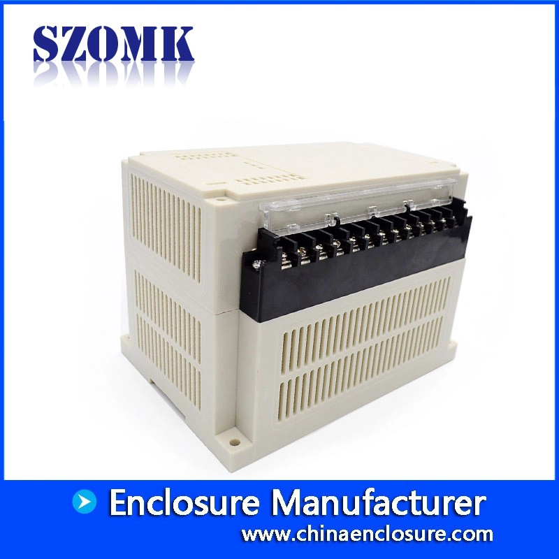 SZOMK new plc din rail plastic enclosure small plastic control box with terminal block