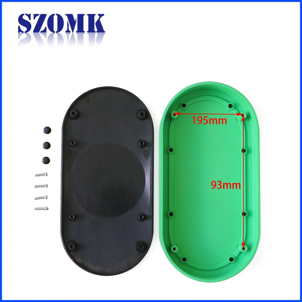Szomk Nuevos productos IP54 Cabrillo de plástico para dispositivos electrónicos AK-S-124 200 * 100 * 32