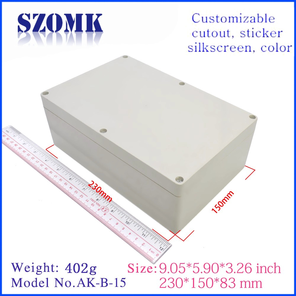 SZOMK waterproof outdoor electrical junction box AK-B-15 230*150*83mm